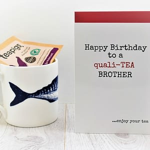 Tea Lovers Birthday Card for brother