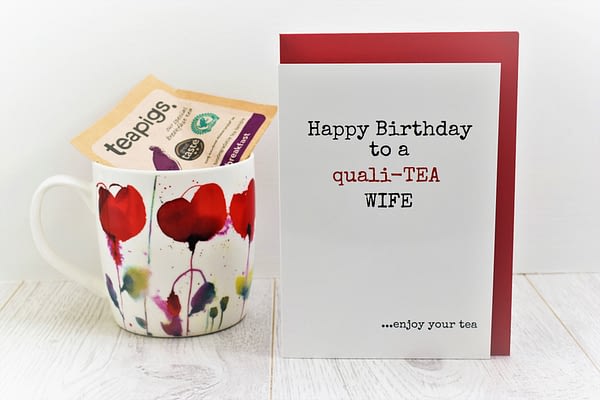 Tea Lovers Birthday Card for Wife