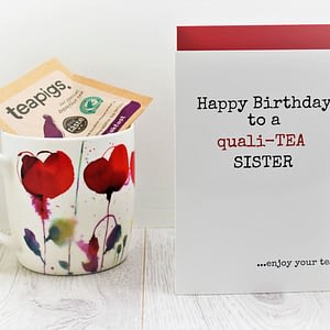 Tea Lovers Birthday Card for sisters