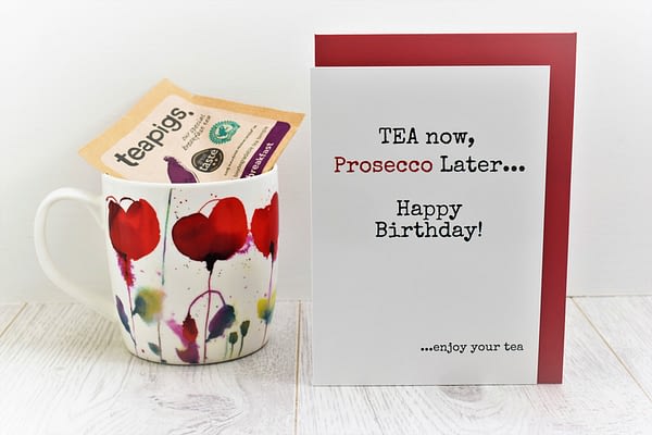 Tea & Prosecco Lovers Birthday Card
